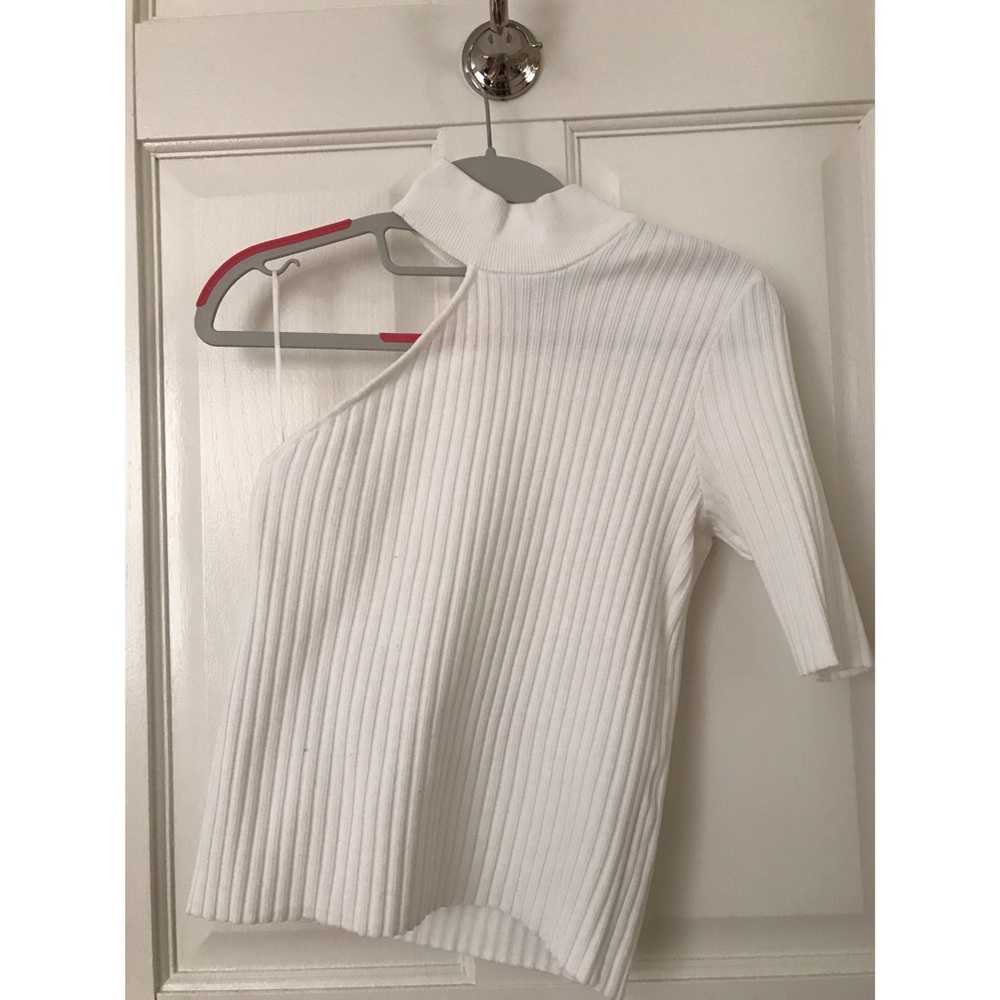 Zara Knit exposed shoulder top